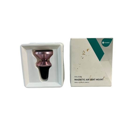 Vicseed‎ Magnetic Car Phone Mount Air Vent Holder Rose Gold Universal - Picture 1 of 3